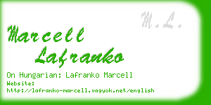 marcell lafranko business card